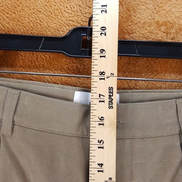 AMI PARIS Mens Pants XL Tan Pleated Tapered Crop Cuff Ankle CARROT Trouser $405 - Picture 10 of 12